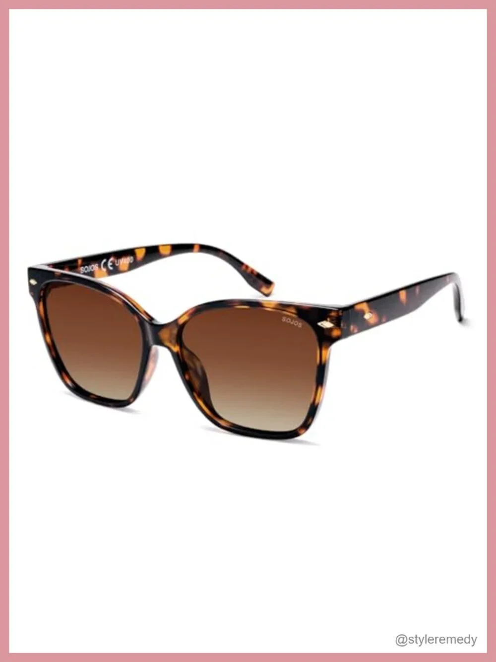 Trendy Square Oversized Polarized Sunglasses UV400 Protection